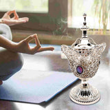 Maxbell Incense Holder Furnishings Incense Diffuser Censer for Home Desktop Gift Argent
