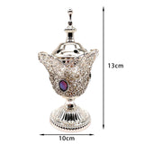 Maxbell Incense Holder Furnishings Incense Diffuser Censer for Home Desktop Gift Argent