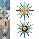 Maxbell Modern Wall Clock Personality Large Decorative Silent for Kitchen Decorative White