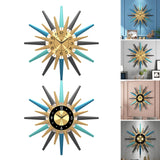 Maxbell Modern Wall Clock Personality Large Decorative Silent for Kitchen Decorative White