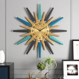 Maxbell Modern Wall Clock Personality Large Decorative Silent for Kitchen Decorative White