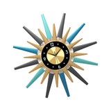 Maxbell Modern Wall Clock Personality Large Decorative Silent for Kitchen Decorative Black