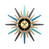 Maxbell Modern Wall Clock Personality Large Decorative Silent for Kitchen Decorative Black