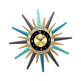 Maxbell Modern Wall Clock Personality Large Decorative Silent for Kitchen Decorative Black