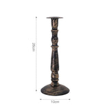 Maxbell Round Candlestick Holders Decorative for Table Centerpieces Ornaments Decor L  Copper