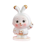 Maxbell Rabbit Piggy Bank Figurine Animal Statue for Bedroom Living Room Decoration White