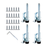 Maxbell 4 Pieces Furniture Leveler Legs Adjustable Supporting Feet for Sofa Couch B
