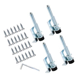 Maxbell 4 Pieces Furniture Leveler Legs Adjustable Supporting Feet for Sofa Couch B