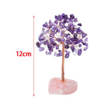 Maxbell Feng Shui Money Tree Farmhouse Bedroom Office Wedding Stone Bonsai Tree Violet