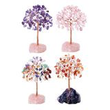 Maxbell Feng Shui Money Tree Farmhouse Bedroom Office Wedding Stone Bonsai Tree Violet