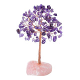 Maxbell Feng Shui Money Tree Farmhouse Bedroom Office Wedding Stone Bonsai Tree Violet