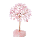 Maxbell Feng Shui Money Tree Farmhouse Bedroom Office Wedding Stone Bonsai Tree Pink