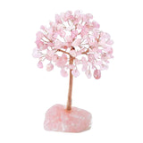 Maxbell Feng Shui Money Tree Farmhouse Bedroom Office Wedding Stone Bonsai Tree Pink