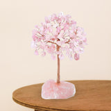Maxbell Feng Shui Money Tree Farmhouse Bedroom Office Wedding Stone Bonsai Tree Pink