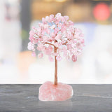 Maxbell Feng Shui Money Tree Farmhouse Bedroom Office Wedding Stone Bonsai Tree Pink