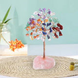 Maxbell Feng Shui Money Tree Farmhouse Bedroom Office Wedding Stone Bonsai Tree Colorful