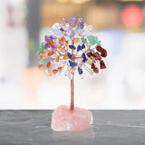 Maxbell Feng Shui Money Tree Farmhouse Bedroom Office Wedding Stone Bonsai Tree Colorful