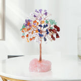 Maxbell Feng Shui Money Tree Farmhouse Bedroom Office Wedding Stone Bonsai Tree Colorful