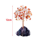 Maxbell Feng Shui Money Tree Farmhouse Bedroom Office Wedding Stone Bonsai Tree Pink Red