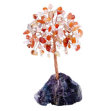Maxbell Feng Shui Money Tree Farmhouse Bedroom Office Wedding Stone Bonsai Tree Pink Red