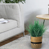 Maxbell Planter Basket Decorative Flower Arrangement Pot for Balcony Garden 21cmx17cm