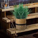 Maxbell Planter Basket Decorative Flower Arrangement Pot for Balcony Garden 21cmx17cm