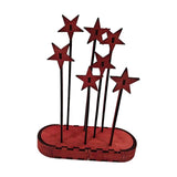 Maxbell Star Nativity Scene Wooden Backdrop Christmas Decoration for Church Holiday