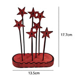 Maxbell Star Nativity Scene Wooden Backdrop Christmas Decoration for Church Holiday