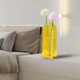 Maxbell Plant Planter Flowerpot Living Room Farmhouse Decors Acrylic Flower Vase Yellow