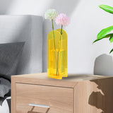 Maxbell Plant Planter Flowerpot Living Room Farmhouse Decors Acrylic Flower Vase Yellow