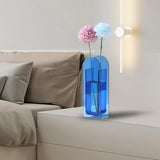 Maxbell Plant Planter Flowerpot Living Room Farmhouse Decors Acrylic Flower Vase Blue