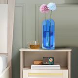 Maxbell Plant Planter Flowerpot Living Room Farmhouse Decors Acrylic Flower Vase Blue