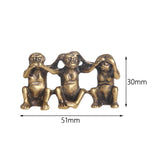 Maxbell Monkey Ornament Figurines Accessories Living Room Handmade Copper