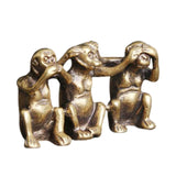 Maxbell Monkey Ornament Figurines Accessories Living Room Handmade Copper