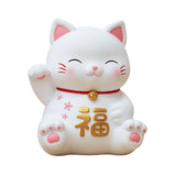 Maxbell Cat Figurine Piggy Bank Decorative for Chinese New Year Gift Home Decoration Style A