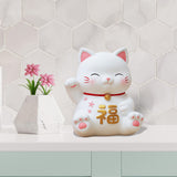 Maxbell Cat Figurine Piggy Bank Decorative for Chinese New Year Gift Home Decoration Style A