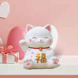 Maxbell Cat Figurine Piggy Bank Decorative for Chinese New Year Gift Home Decoration Style A