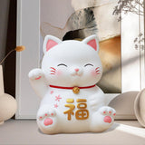 Maxbell Cat Figurine Piggy Bank Decorative for Chinese New Year Gift Home Decoration Style A