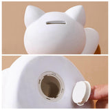 Maxbell Cat Figurine Piggy Bank Decorative for Chinese New Year Gift Home Decoration Style B