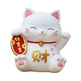 Maxbell Cat Figurine Piggy Bank Decorative for Chinese New Year Gift Home Decoration Style B