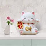 Maxbell Cat Figurine Piggy Bank Decorative for Chinese New Year Gift Home Decoration Style B