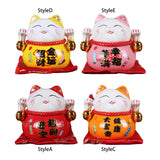 Maxbell Creative Lucky Cat Piggy Bank Animal Statue for Table Centerpiece Office StyleA