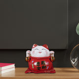 Maxbell Creative Lucky Cat Piggy Bank Animal Statue for Table Centerpiece Office StyleA