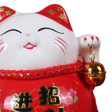 Maxbell Creative Lucky Cat Piggy Bank Animal Statue for Table Centerpiece Office StyleA
