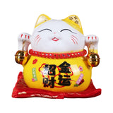 Maxbell Creative Lucky Cat Piggy Bank Animal Statue for Table Centerpiece Office StyleD
