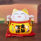 Maxbell Creative Lucky Cat Piggy Bank Animal Statue for Table Centerpiece Office StyleD