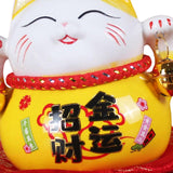 Maxbell Creative Lucky Cat Piggy Bank Animal Statue for Table Centerpiece Office StyleD