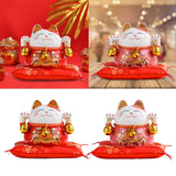 Maxbell Chinese Style Lucky Cat Money Bank Saving Box for Office Home Decorations Red