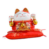 Maxbell Chinese Style Lucky Cat Money Bank Saving Box for Office Home Decorations Red