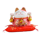 Maxbell Chinese Style Lucky Cat Money Bank Saving Box for Office Home Decorations Pink